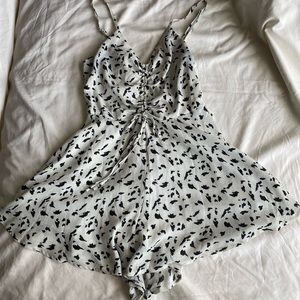 Black Polka Dot Romper